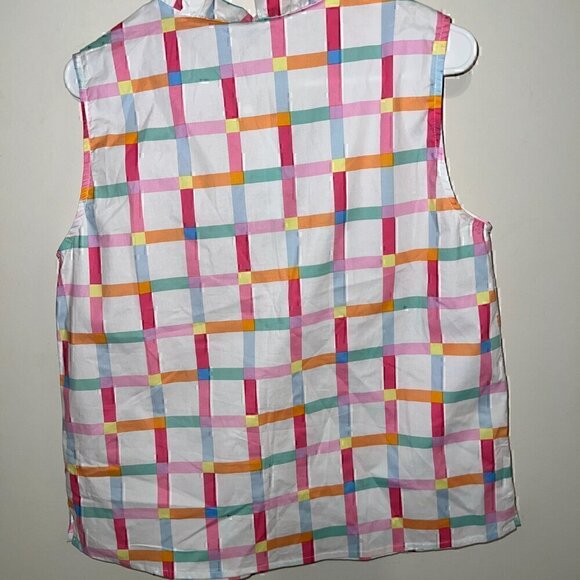 NEW W/ TAGS Michelle McDowell: Lennon Ruffle Blouse - Look Me Up Multi - Size S - Picture 7 of 8